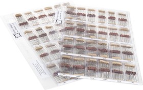 CCR-121 Metal Film, Through Hole 48 Resistor Kit, with 1440 pieces, 10 Ω → 1MΩ