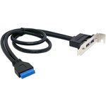 ORIENT C095, Планка портов в корпус 2xUSB 3.0, Low Profile, длина кабеля 30см ...