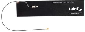 EFF6060A3S-10MHF1, Antenna, Adhesive, Linear Vertical, PCB, 600 MHz - 6 GHz, 6.9 dBi, 50 ohm, 5W