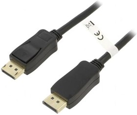 Фото 1/2 49961, Кабель, DisplayPort 1.2, HDCP 2.2, 5м, черный