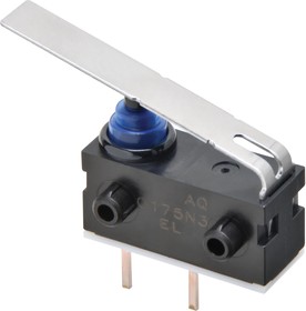 D2AW-EL052D R, Sealed Ultra Subminiature Micro Switch D2AW, 100mA, 1NC, 1.5N, Long Hinge Lever