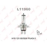L11960 Лампа H19 12V 60/55W PU43t-3