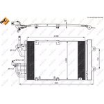 35633, Радиатор кондиционера OPEL ASTRA H 04-, ZAFIRA 06-,