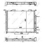 58100, Радиатор охлаждения MERCEDES-BENZ E-CLASS 95-03,