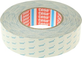 4943 50mx38mm, 4943 White Double Sided Cloth Tape, 0.1mm Thick, 7.7 N/cm, Non-Woven Backing, 38mm x 50m