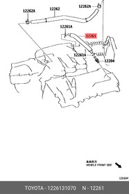 1226131070, Шланг вентиляции картера [ORG]