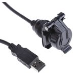 USBAPSCC2210A, USB Cables / IEEE 1394 Cables USB AFldSqFlngRcptw/ ...