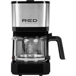 Кофеварка капельная Red Solution RCM-M1528 600Вт черный/серебристый