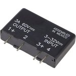 MPDCD3-B, Solid State Relays - PCB Mount PCB SIP SSR 60VDC 3A, 3-32VDC, N.C.