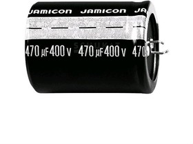 Фото 1/8 Конденсатор электролитический, емкость 100мкФ, 450В, размер 22x35, номинальное отклонение 20, +105C, алюминий, выводы 2P, HSW, JAMICON