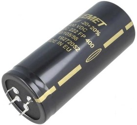 Фото 1/2 ALC80C222FP400, Electrolytic Capacitor, Snap-In 2200uF 20% 400V