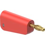 4 mm plug, screw connection, 2.5 mm², red, 64.1045-22