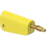 4 mm plug, screw connection, 2.5 mm², yellow, 64.1045-24