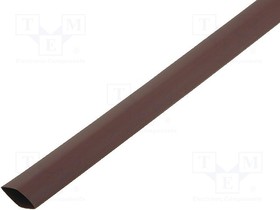 Photo 1/2 CB-HFT(2X) 6.4MM 1M BROWN, Shrink tube: without glue: 2:1: 6.4mm: L: 1m: brown