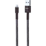 USB кабель Earldom EC-116C Type-C 2.4A, 1м, нейлон (серый)
