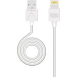 USB кабель Earldom EC-066I Lightning 8-pin, 2.4A, 1м, PVC (белый)