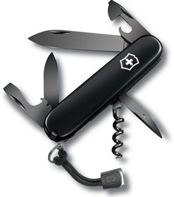 Фото 1/10 Нож перочинный Victorinox Spartan Onyx Black (1.3603.31P) 91мм 12функц. черный карт.коробка