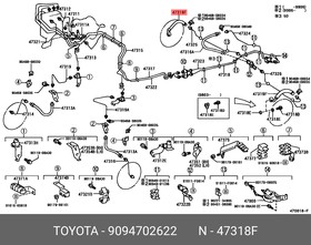 90947-02622, Шланг тормозной