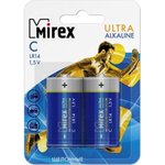 Батарея Mirex, щелочная LR14 / C 1,5V 2 шт ecopack 23702-LR14-E2