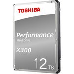 Жесткий диск Toshiba X300 HDWR21CUZSVA, 12ТБ, HDD, SATA III, 3.5"