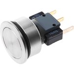 1241.6695.1120000, MSM SI 22 Series Push Button Switch, Momentary, Panel Mount ...
