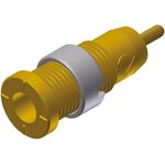 975459703, Yellow Female Banana Socket, 2mm Connector, Solder Termination, 10A ...