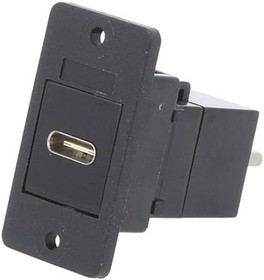 Фото 1/2 CP30611X, Адаптер USB, Plain Hole, Гнездо USB Типа C, Штекер USB Типа C, Slim FeedThrough