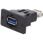 CP30605NX, Адаптер USB, Plain Hole, Гнездо USB Типа A, Гнездо USB Типа A ...