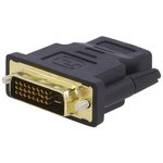 AH0001, Адаптер, DVI-D (24+1) вилка,гнездо HDMI, Цвет: черный