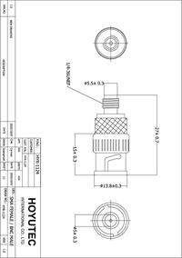 HYR-1124 (GSA-1124), Переходник, SMA гнездо - BNC штекер (SMA-7829 ...