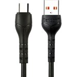 USB кабель Earldom EC-095M MicroUSB, 2.4A, 1м, PVC (черный)