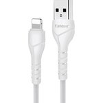 USB кабель Earldom EC-095I Lightning 8-pin, 2.4A, 1м, PVC (белый)