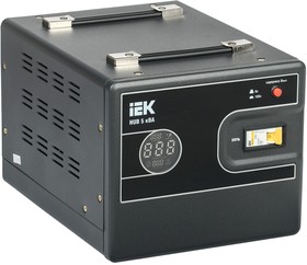 Фото 1/7 Стабилизатор напряжения IEK Hub 5кВА однофазный черный (IVS21-1-005-13)