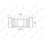 Ролик натяжного механизма приводной LYNXauto PB-5126