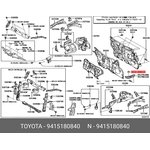 Гайка TOYOTA 94151-80840