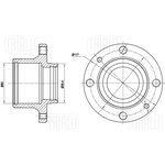 MR 0110, Ступица ВАЗ 2108-2190 задняя голая Trialli