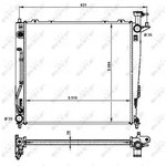 59201, радиатор охлаждения KIA SORENTO 11/2009