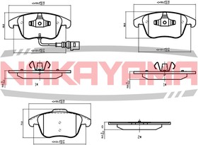 HP8262NY, Колодки тормозные дисковые передние VW TIGUAN 1.4TFSI/2.0TDI/2.0TFSI 07-