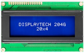 Фото 1/2 204G CC BC-3LP, LCD Character Display Modules & Accessories 20x4 Char Display STN Blue 6 oclock