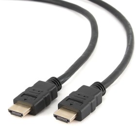 Фото 1/10 Кабель Cablexpert Кабель HDMI Cablexpert CC-HDMI4-6, 1.8м, v1.4, 19M/19M, черный, позол.разъемы, экран, пакет {100}