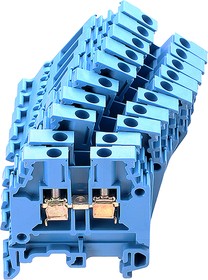 Фото 1/2 1SNA125116R0100, SNA Series Blue DIN Rail Terminal Block, 4mm², Single-Level, Screw Termination