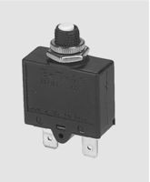 1658-G21-02-P10-20A, Thermal Circuit Breaker, 1-Pole, Panel Mount, 20A, IP00/IP40