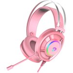 EH469 Pink, Гарнитура игровая проводная EH469 Pink (розовый) ...