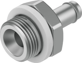 CN-M5-PK-2, CN Series Straight Fitting, M5 Male to Push In 3 mm, Threaded-to-Tube Connection Style, 19521
