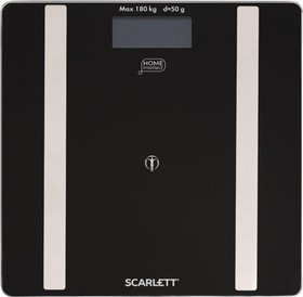 Фото 1/4 Напольные весы Scarlett SC-BS33ED110, до 180кг, цвет: черный