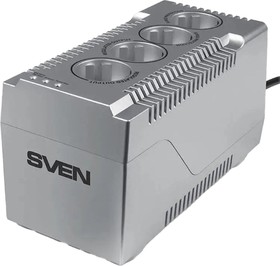 Фото 1/10 Стабилизатор напряжения SVEN VR-F1000 320Вт, 4xEURO (SV-018818)