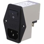 4304.4005, Filtered IEC Power Entry Module, IEC C14, General Purpose, 10 А, 250 В AC