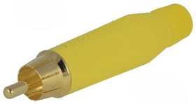 Фото 1/4 ACPR-YEL, RCA Phono Connectors Plug Flex grommet Yellow