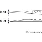 A73MZ, Zirconia Toughened Aluminium, Tweezer Tips