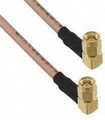 135104-07-18.00, RF Cable Assemblies SMA R/A Plug to Plug RG142 18in